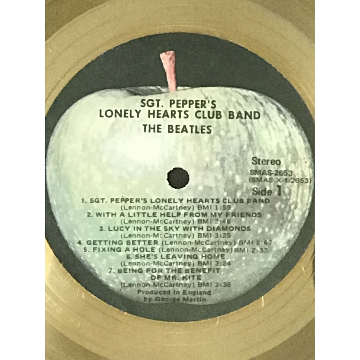 Beatles Sgt. Pepper's Lonely Hearts Club Band RIAA Gold LP Award