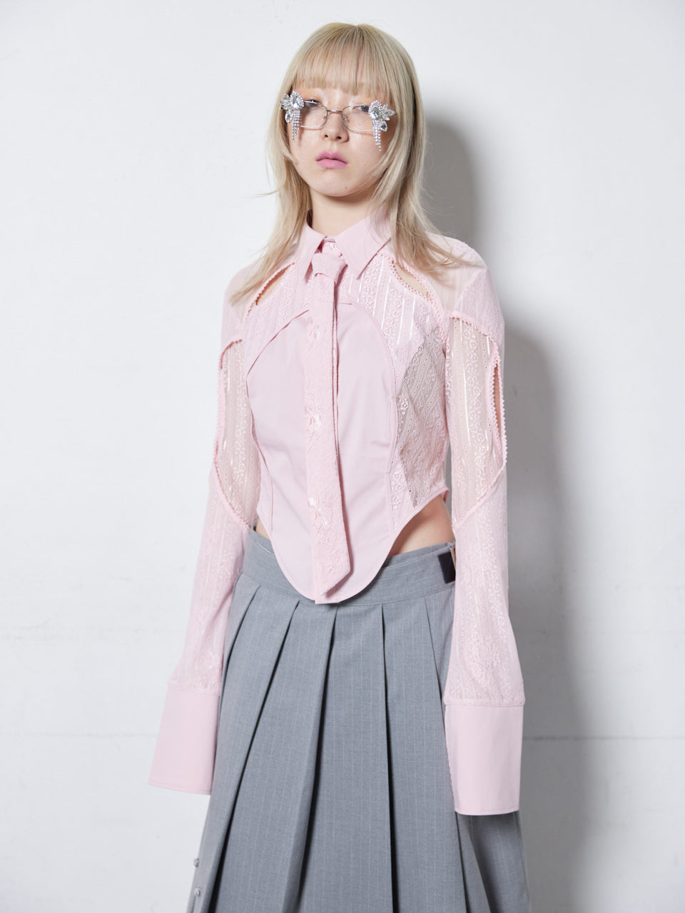 neith. 新作 即完売商品 Lace Tied Shirts(Pink) 【公式通販】