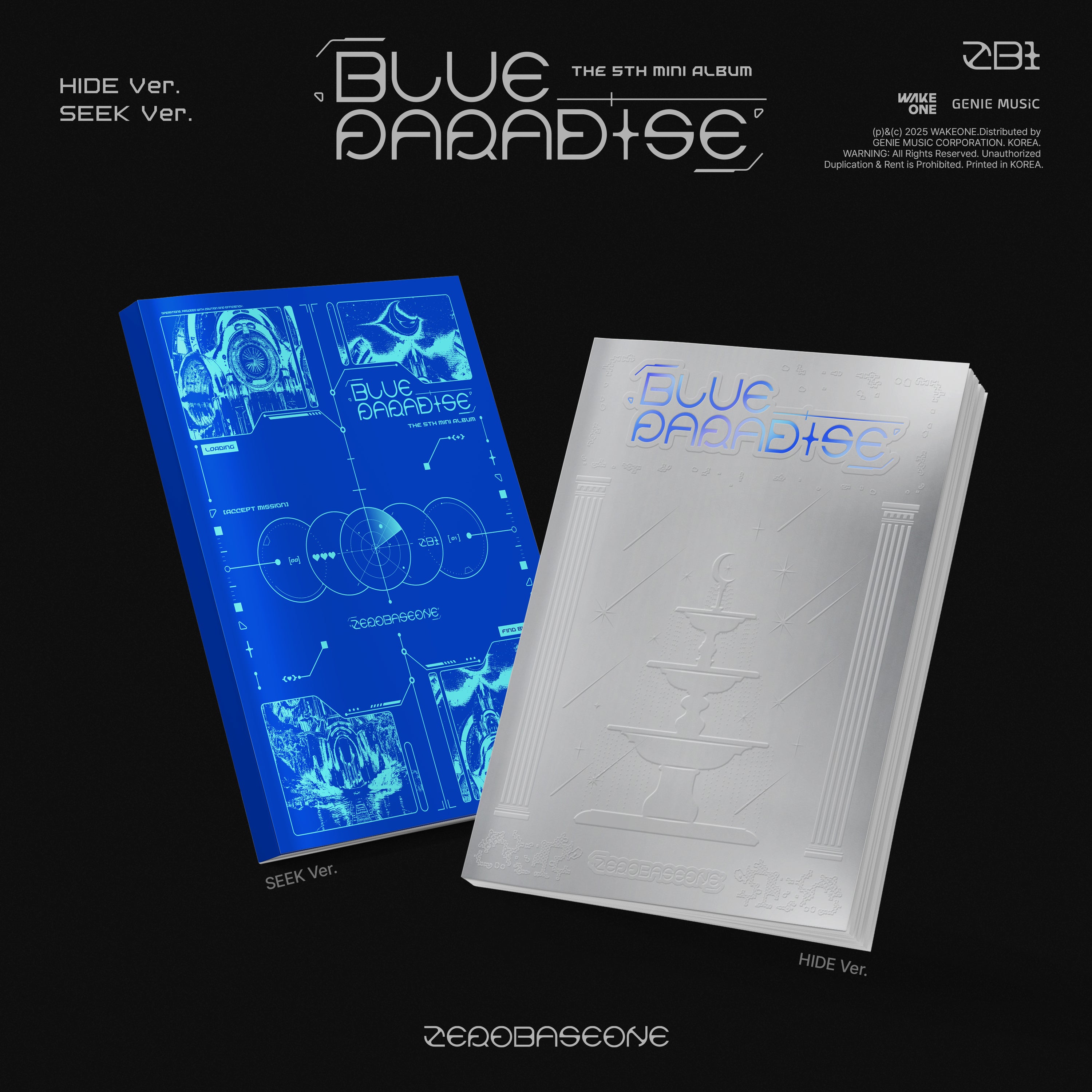 ZEROBASEONE 5th Mini Album BLUE PARADISE SEEK/HIDE Ver. (セット