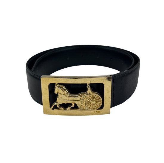 CELINE セリーヌ 馬車金具 レザー ベルト