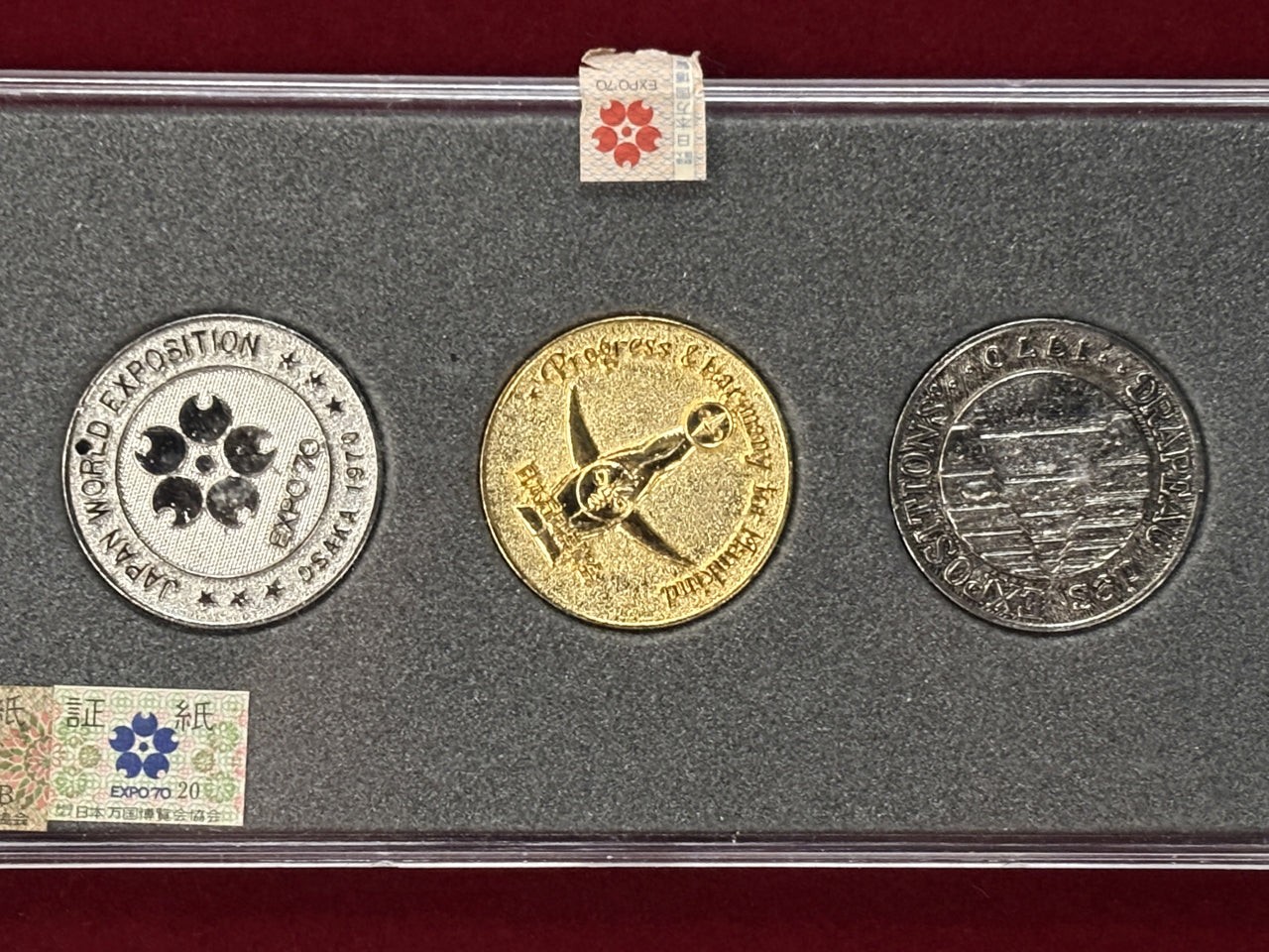 日本】1970年大阪万博 記念メダルセット 3枚組 昭和45(1970)［C