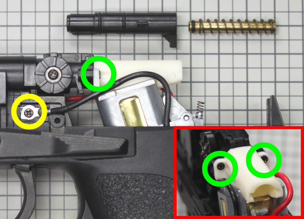 電拳 電動ハンドガン・H&K USP(電ハン USP)の分解・組み立て3