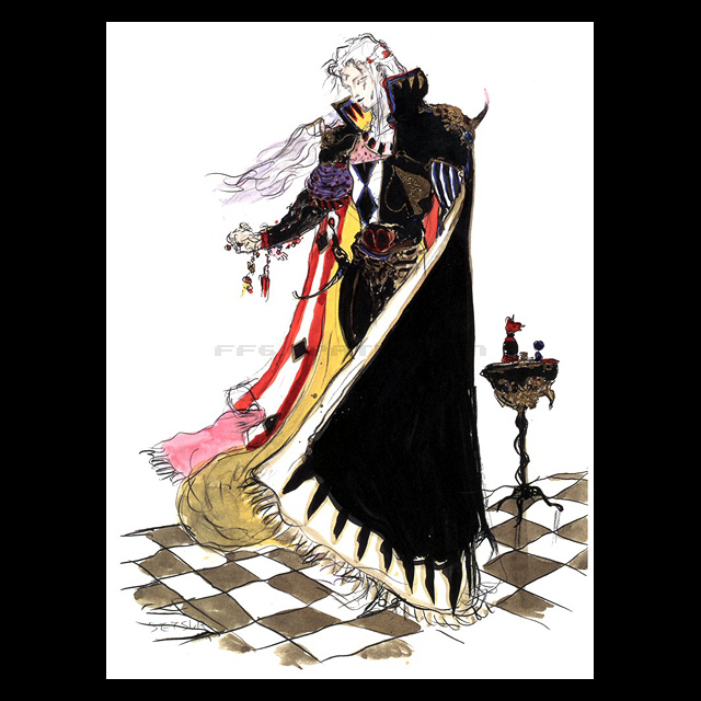 FF6 セッツァー：天野喜孝氏のコンセプトアート ─ 全マップ完備