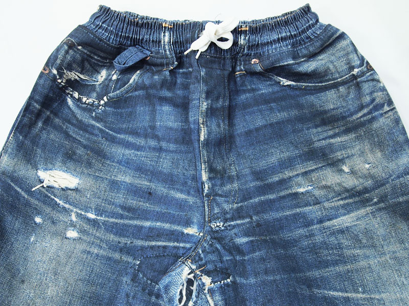 US 三軒茶屋 'Fake Vintage Denim Easy Pants Type-X'フェイク