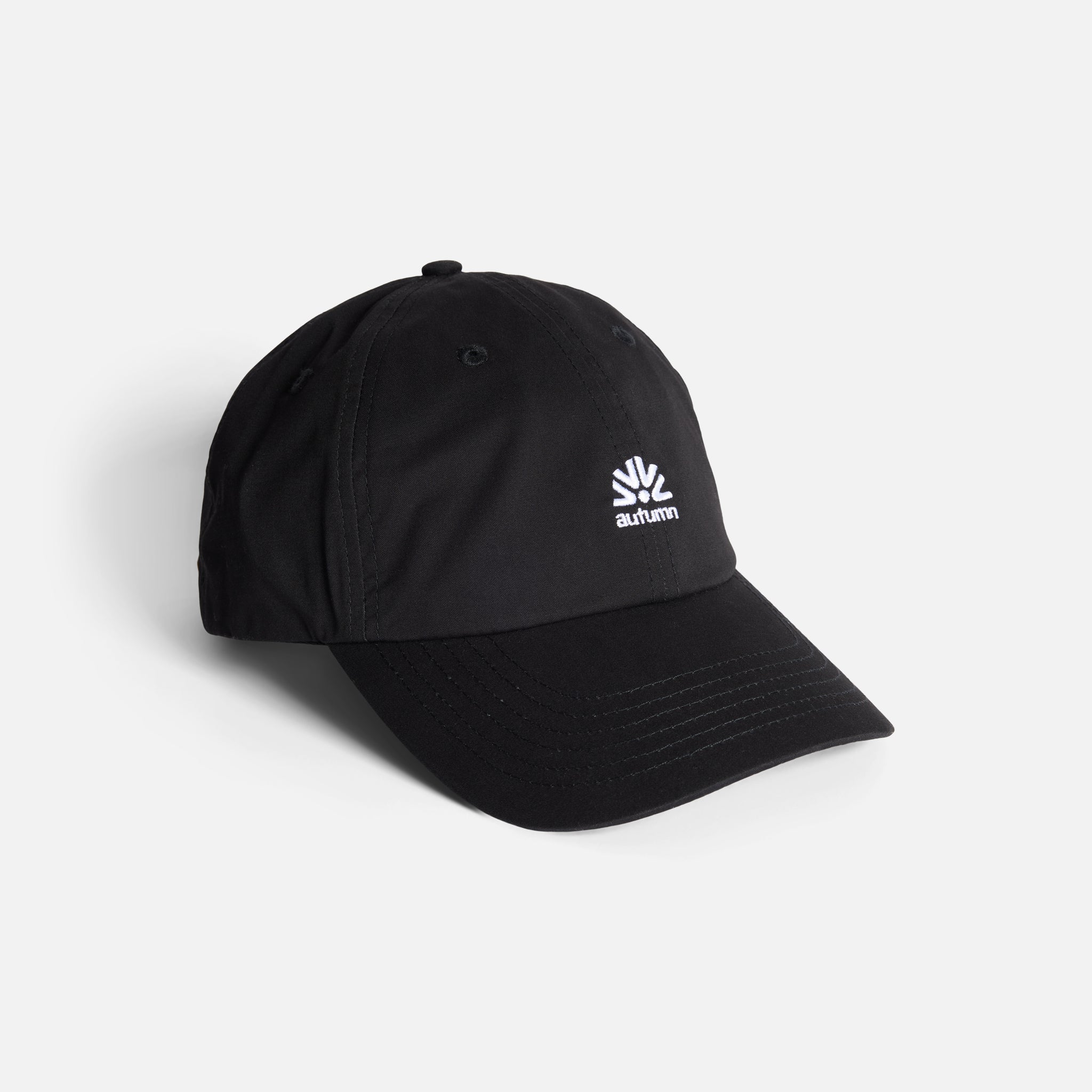Six Panel Strapback - Black – autumnheadwear