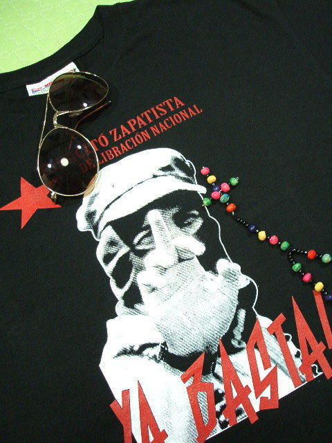 サパティスタ民族解放軍（EZLN）のTシャツ雑貨、マルコス副司令官のT