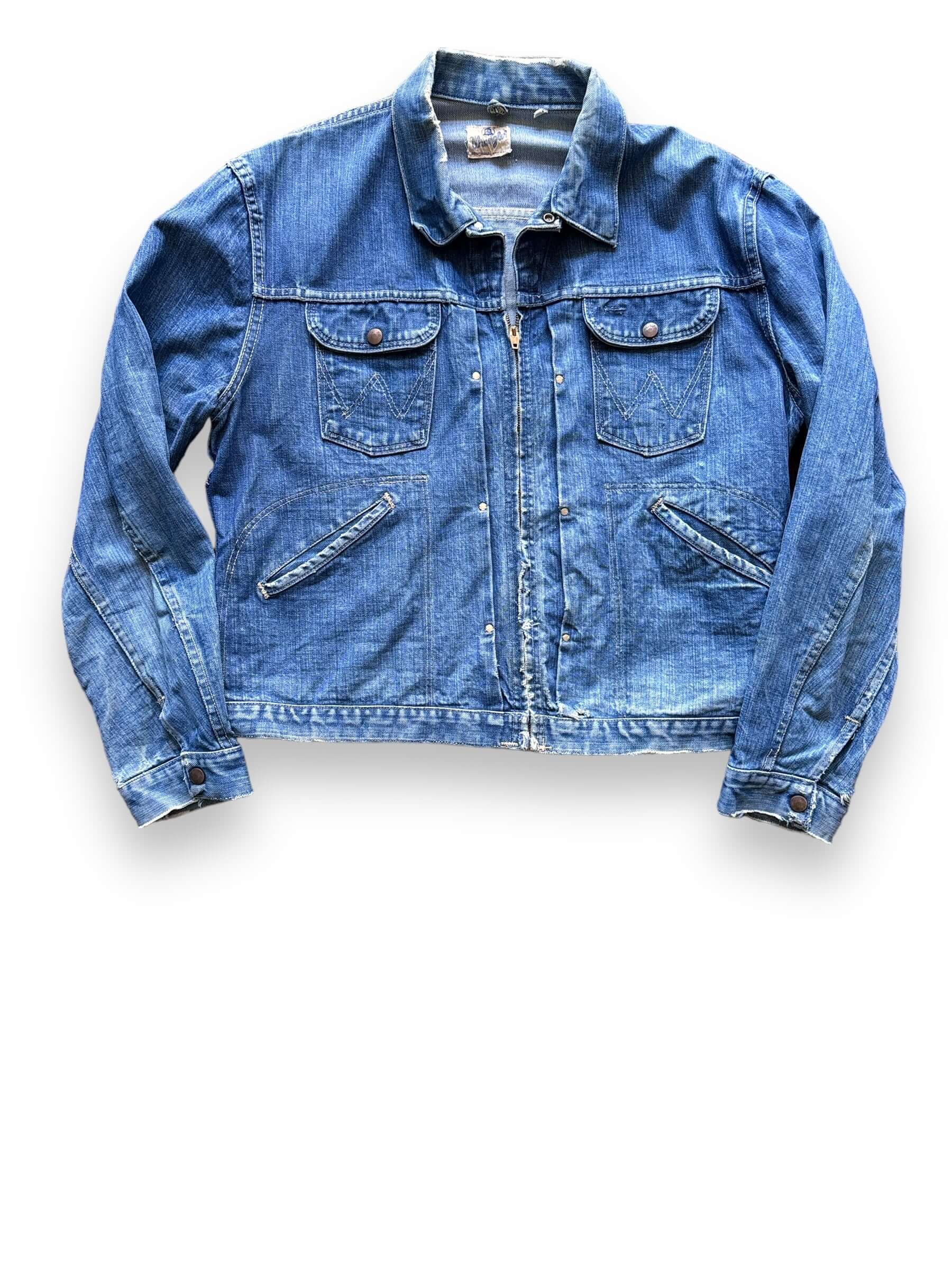 Vintage Wrangler Blue Bell MJZ Denim Jacket SZ 46 – The Barn Owl