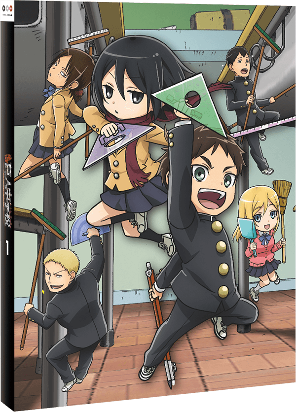 進撃の巨人 進撃！巨人中学校 ブロマイド リヴァイ ハンジ 進撃の巨人