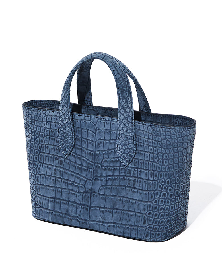 マットスモールクロコダイル ヌバック仕上げミニトートバッグ – 買えるLEON