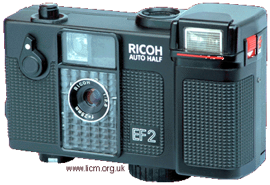 Ricoh Auto Half EF2, 35mm half frame camera, c1979