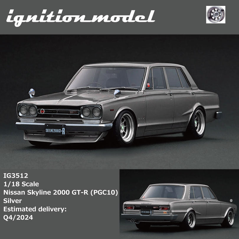 Ignition Model 1:18 Nissan Skyline 2000 GT-R (PGC10) Silver