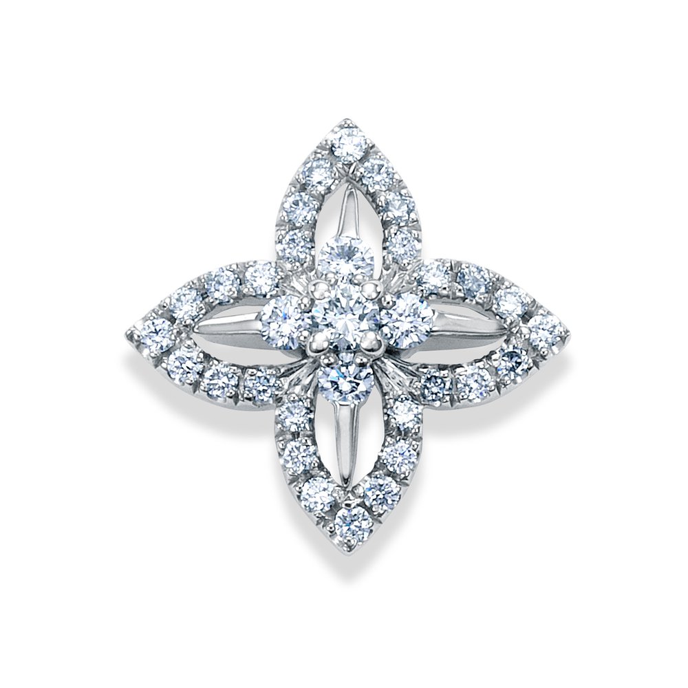 フロリアード プラチナダイヤモンド ピンブローチ JBA0054BP│ロイヤル