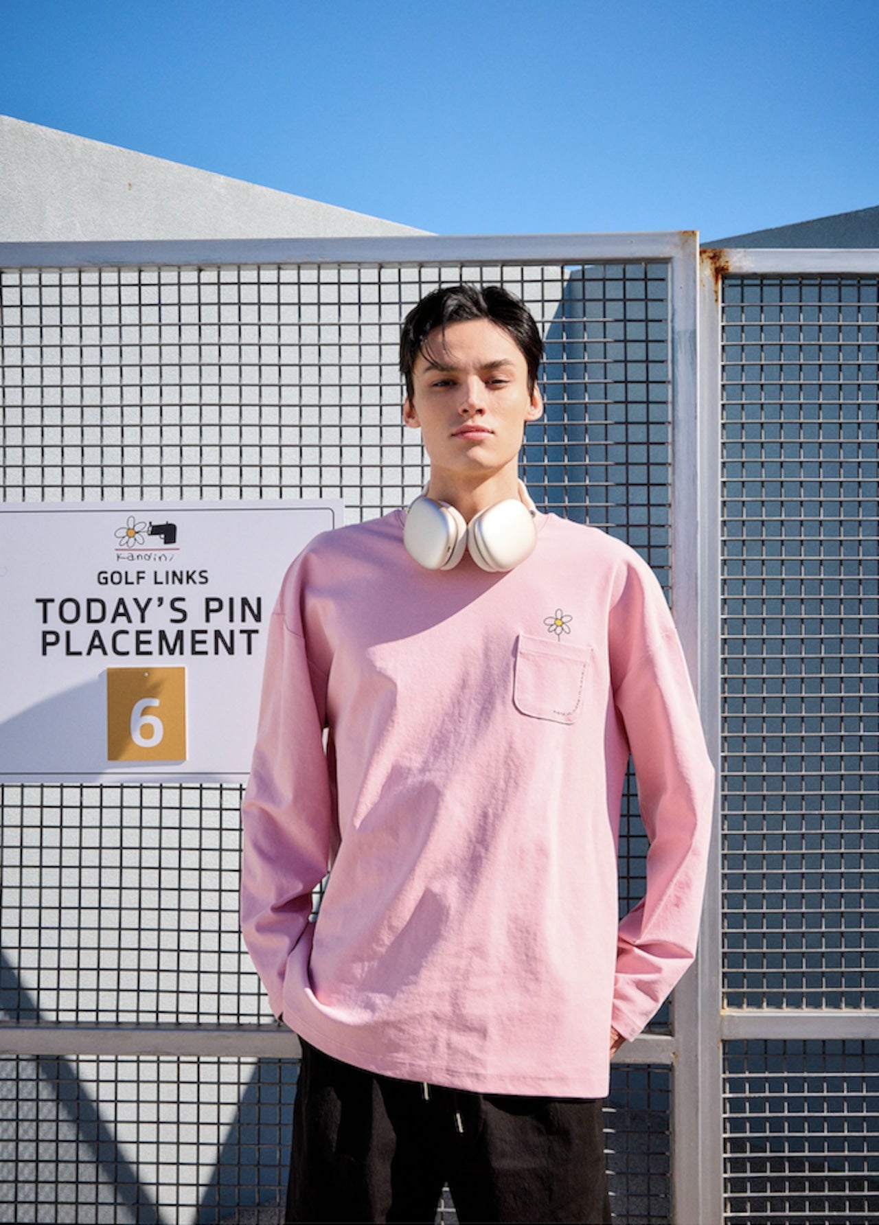 メンズ）ロングスリーブ Tシャツ（ピンク） – SOMUA CLUB