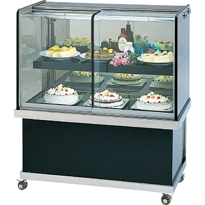 業務用】 大穂製作所 冷蔵ケーキショーケース 後引戸 単相100V OHGU-SS