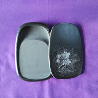 共蓋硯 天然石共蓋付硯 桜,000 雄勝硯エンドーすずり館遠藤弘行