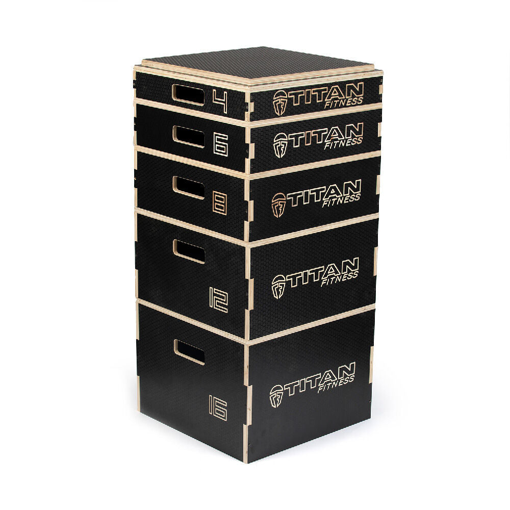 Stackable Wooden Plyo Boxes – Titan Fitness