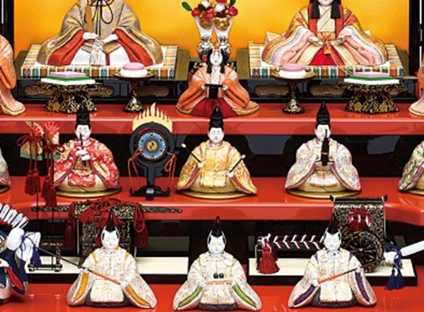 雛人形 ソラ アンティーク 小さな豆雛木目込み十五人揃え 雛人形 ソラ