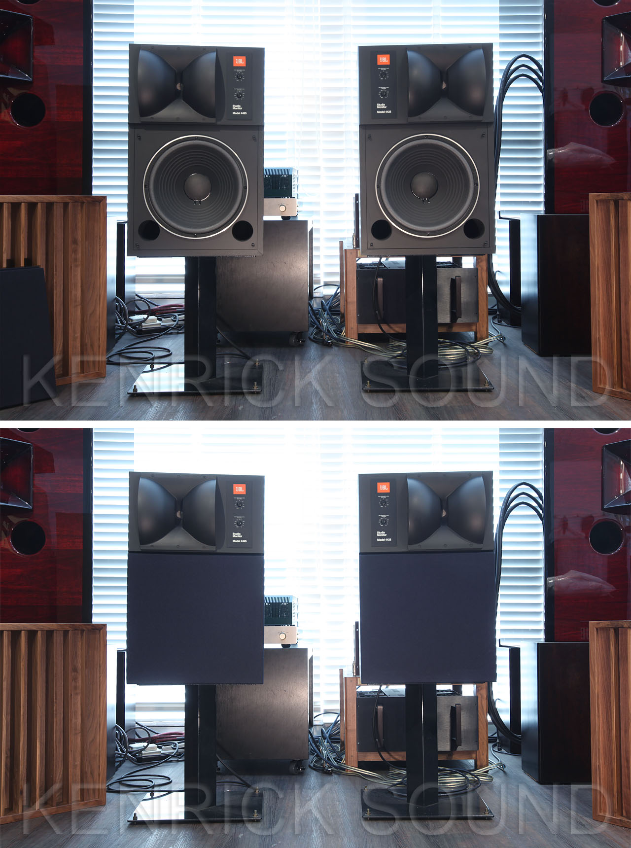 JBL 4425 流れる曲線美バイラジアルホーン小型2ウェイスピーカー