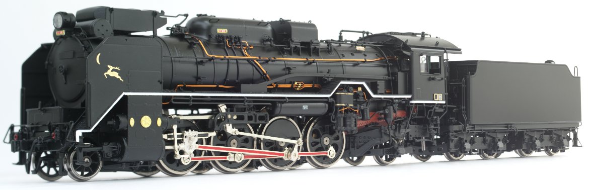 天賞堂D51形蒸気機関車 882号 奈良運転所 「月と鹿」デフマーク