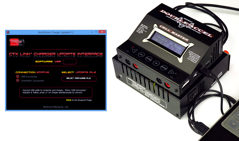 MM-CTXDAK Cell Master Double Accel Charger Black-Muchmore Racing