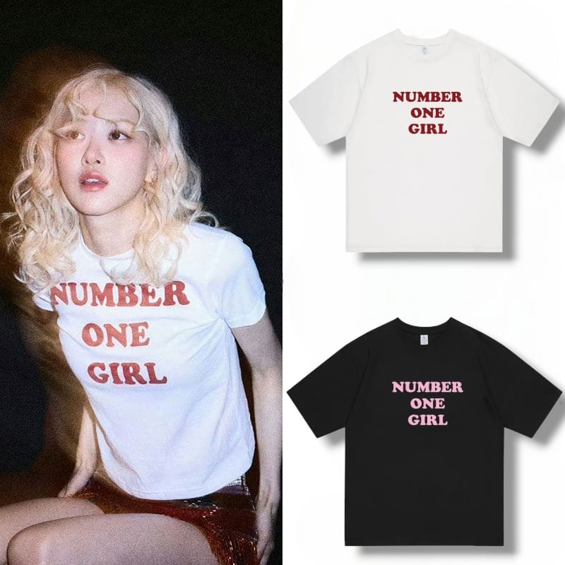 ROSÉ (BLACKPINK) NUMBER ONE GIRL T-SHIRT 100% COTTON – PLANET STORE