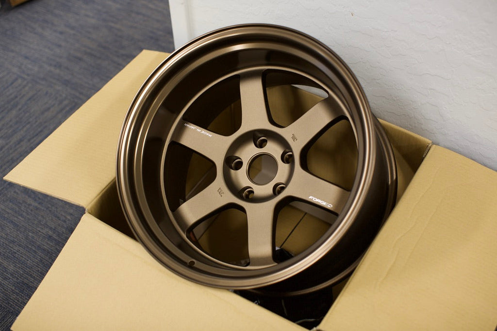 Volk Racing TE37V Mark-II - 18x11 / -7 / 5x114.3 - Bronze *Set of