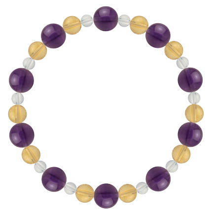 直観力をもたらす | アメジスト・シトリン・水晶（クォーツ） 鳳凰(8mm