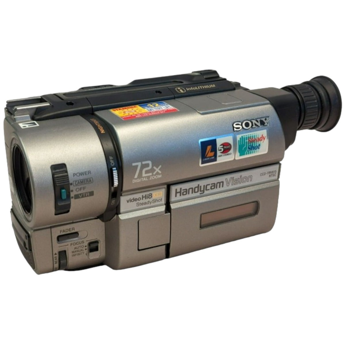 Sony CCD‑TRV615 Hi8 Camcorder – Play & Transfer 8mm/Hi8 Tapes to