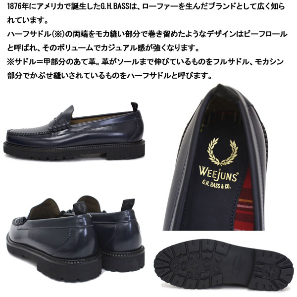 正規取扱店 FRED PERRY (フレッドペリー) x G.H.BASS (ジーエイチバス
