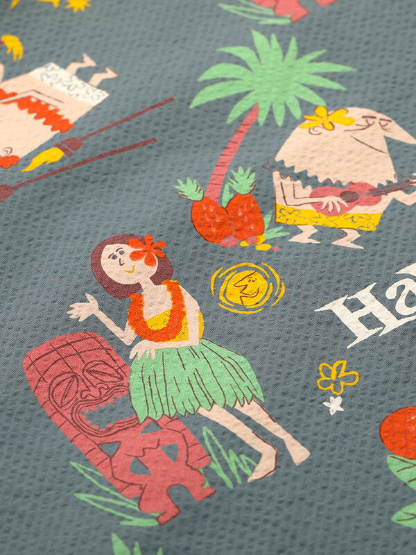 SUN SURF サンサーフ アロハ 2025 COTTON SEERSUCKER OPEN SHIRT TRIP