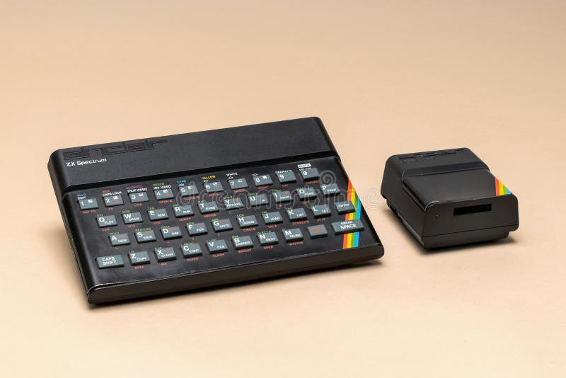 Sinclair ZX Spectrum Console with ZX Microdrive, from 1983