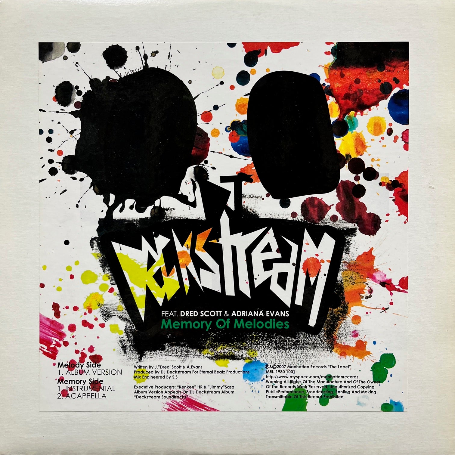 DJ DECKSTREAM / Memory Of Melodies (MRL-1980-100, 12inch) – TICRO