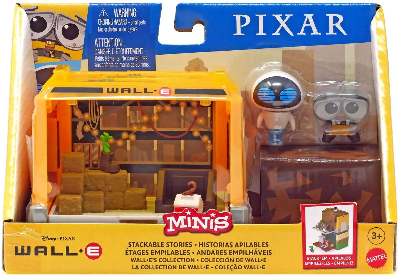 Disney Pixar Wall-E MINIS Garage Stackable Stories Playset with