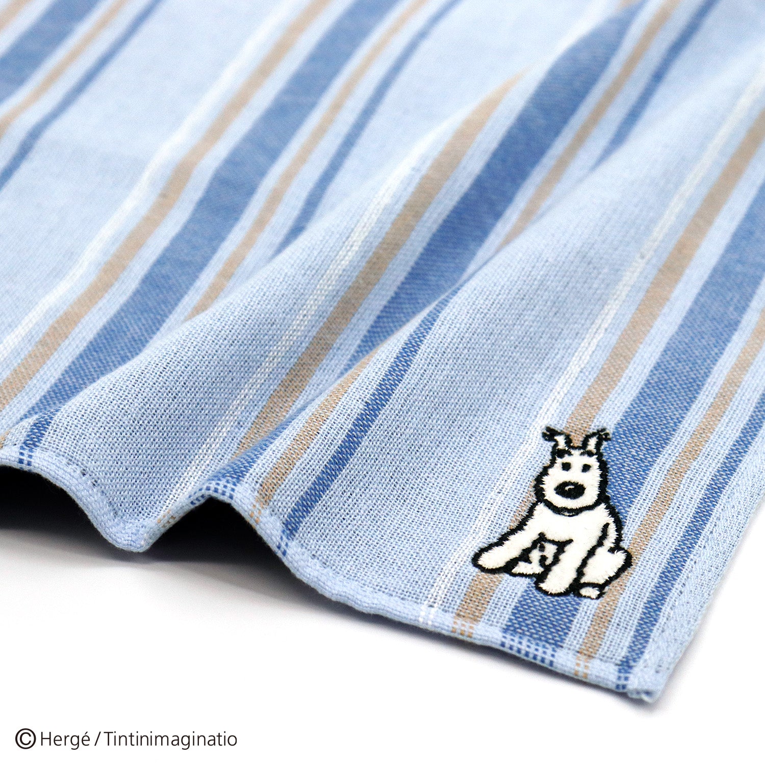 TINTIN』タンタン ガーゼストライプ タオルハンカチ※配送限定商品