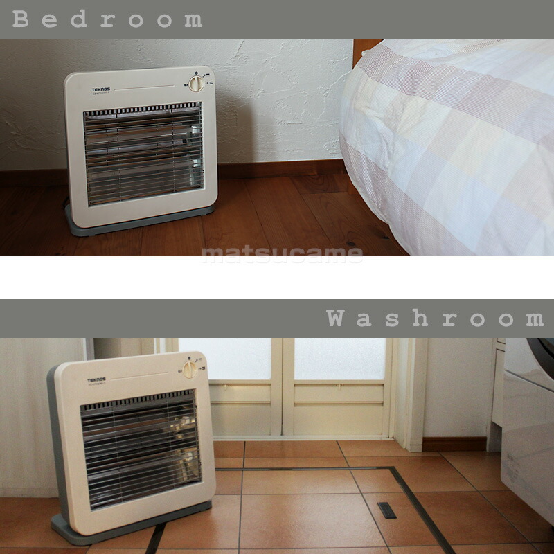 楽天市場】テクノス ES-K730(W) ホワイト 電気ストーブ400W ホワイト