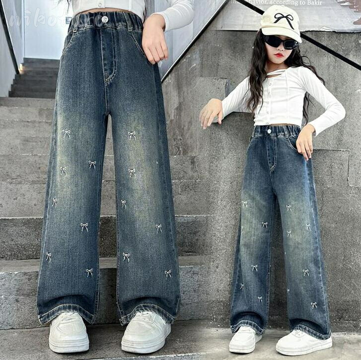 楽天市場】ウエストゴム デニムパンツ キッズ 女の子 韓国子供服