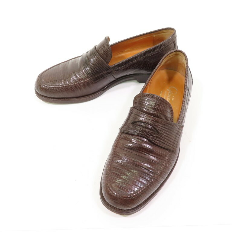 F.LLI Giacometti FG123 リザード ローファー 42 F.lli giacometti