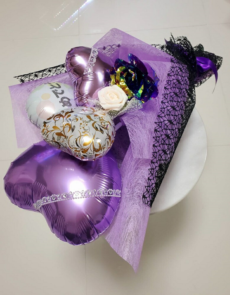 楽天市場】【ハート】 バルーンブーケ 花束 （ありがとう・おめでとう