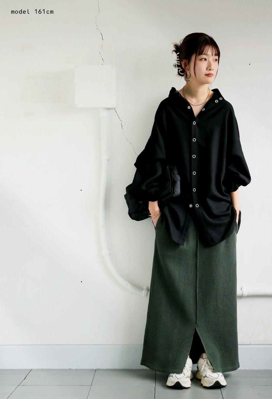 楽天市場】スタンドカラー シャツ レディース トップス 長袖 送料無料