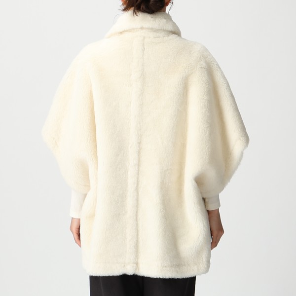 楽天市場】マックスマーラ ケープ コート テベ テディベア ケープ