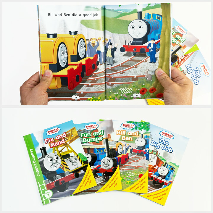 楽天市場】THOMAS AND FRIENDS Reading Ladder Level1 4冊セット 英語