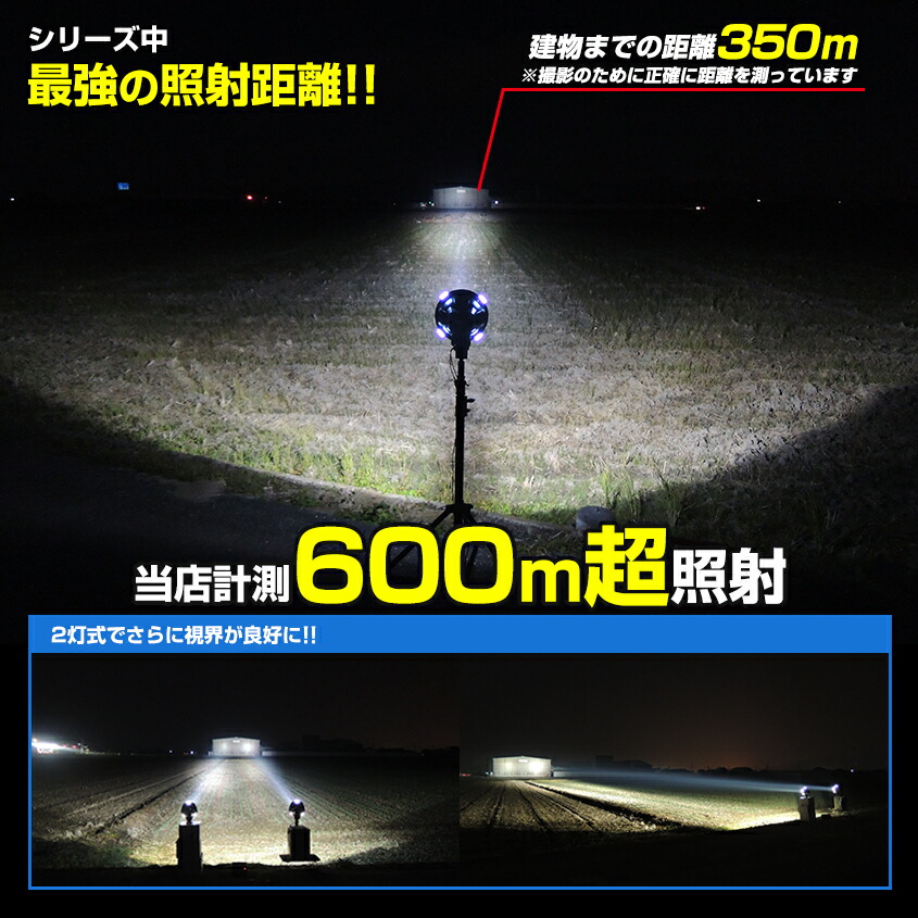 楽天市場】HID サーチライト 55w 12v 24v 電源 スポット照射 昆虫採集