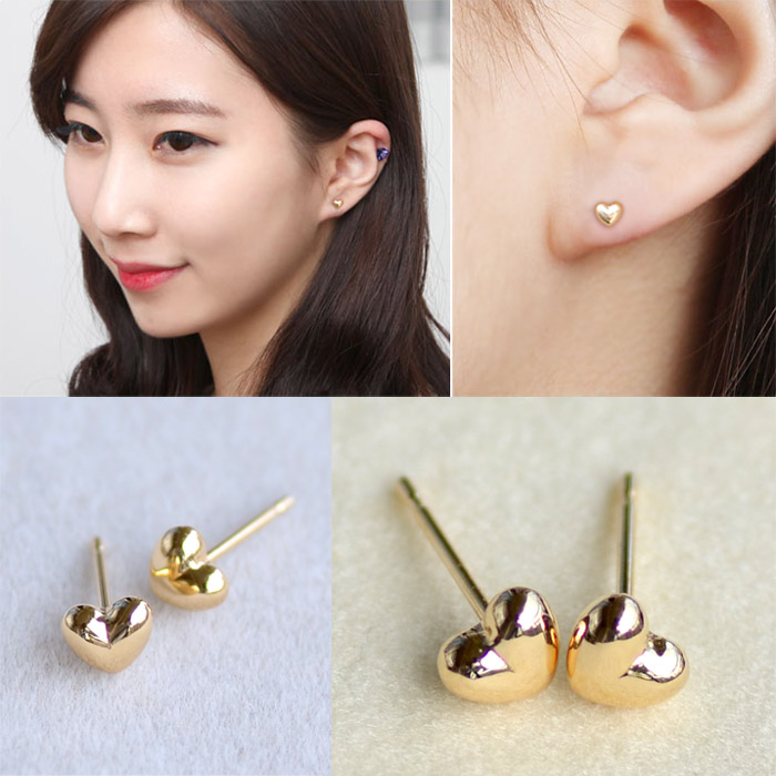 楽天市場】ハートピアス ピアス ハート 4mm 18k 18金 ハート ピアス