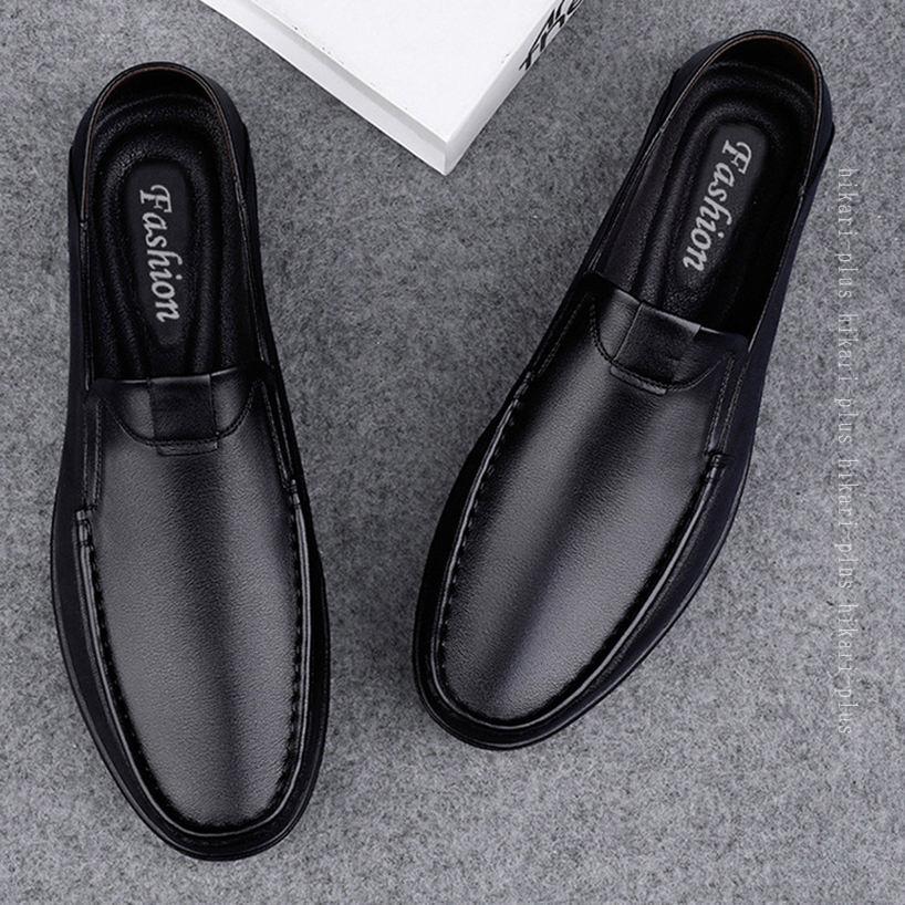 OFFクーポン メンズ 皮革 ドライビングシューズ スニーカー モカシン