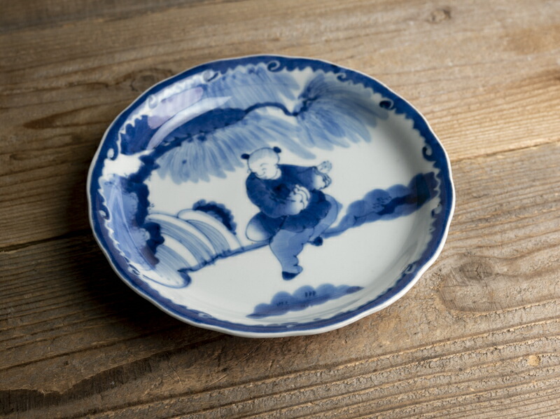 楽天市場】骨董○古伊万里染付唐子人形文皿○江戸後期-19世紀 | 肥前