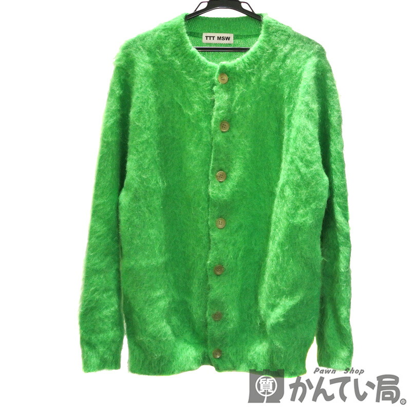 楽天市場】TTT MSW【ティー】モヘアカーディガン グリーン Mサイズ