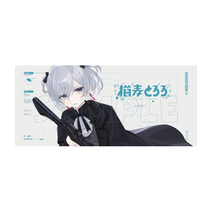 楽天市場】猫麦とろろ デスクマット ホワイト : Rakuten esports SHOP