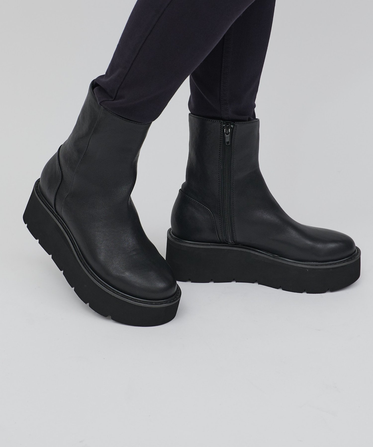 BEARDSLEY｜レザーミドルブーツ | Rakuten Fashion(楽天ファッション