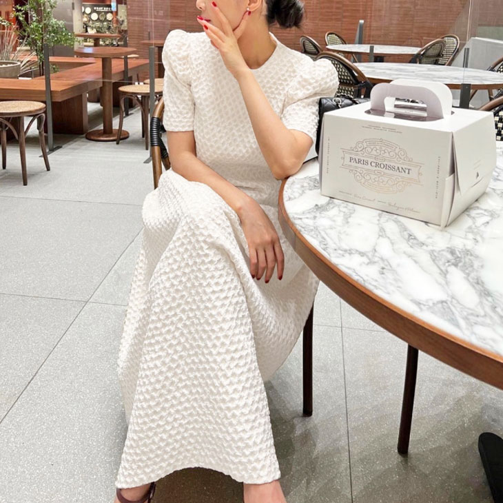 楽天市場】即納 ワンピース ジャガードふくれジャガード 春夏