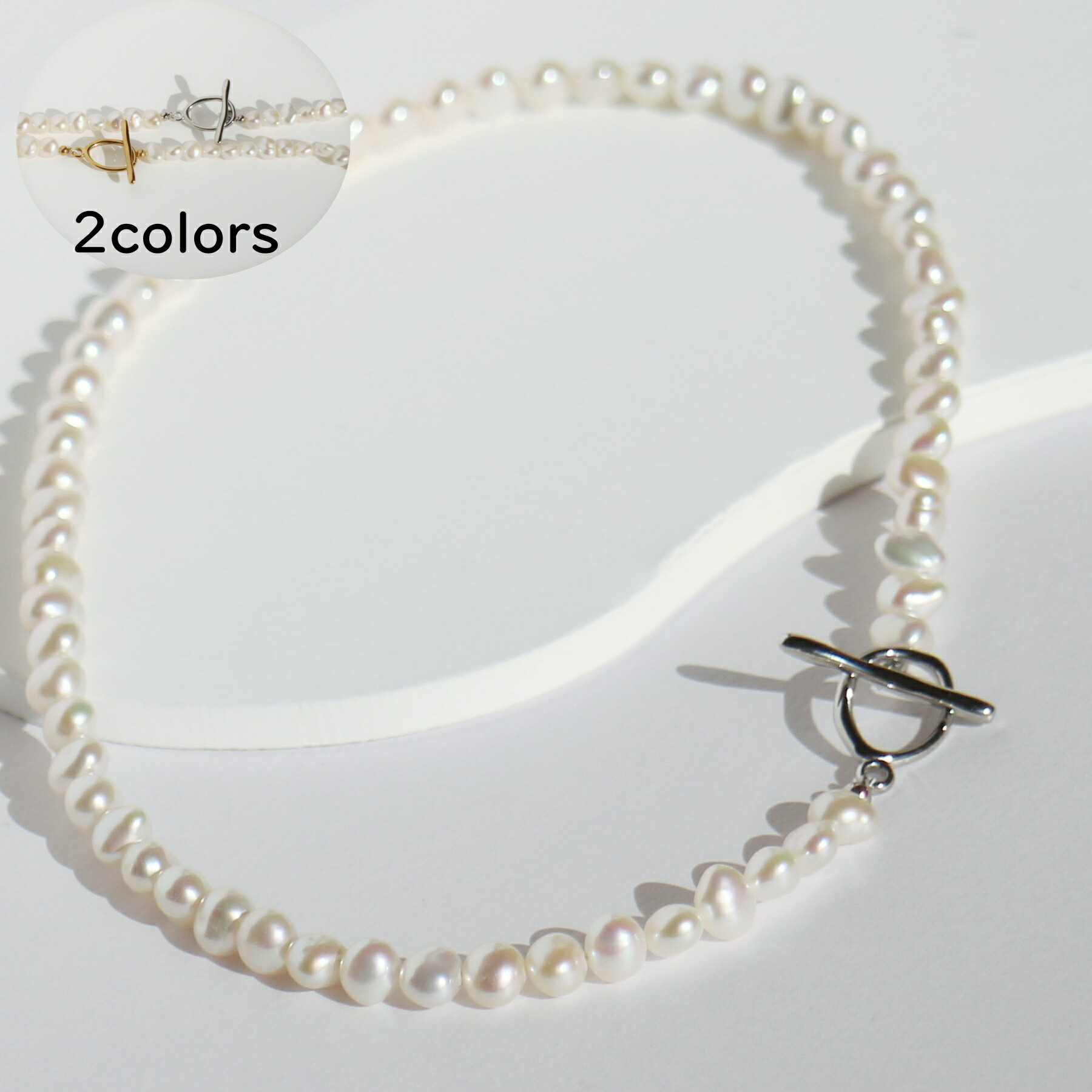 楽天市場】淡水パール ネックレス パールネックレス カジュアル